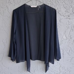 Soft Surroundings Sheer Black Cardigan